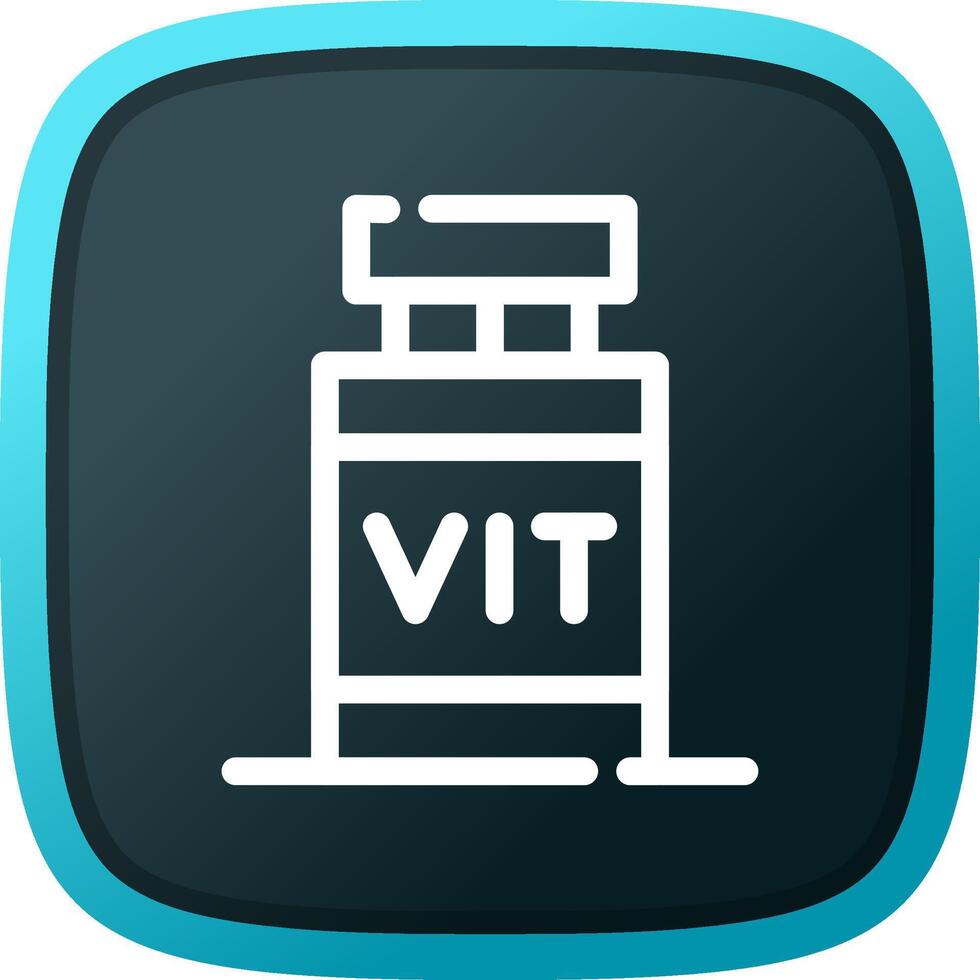 conception d'icônes créatives de vitamines vecteur