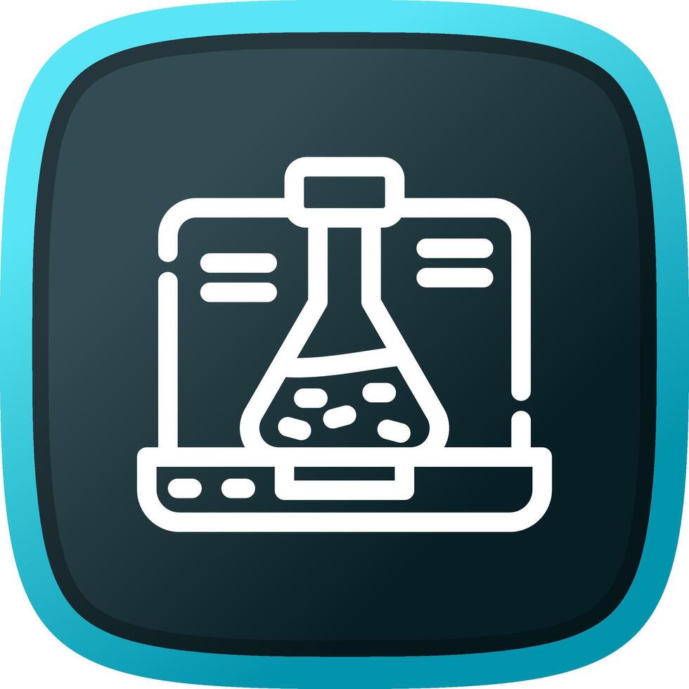 conception d'icône créative de chimie vecteur