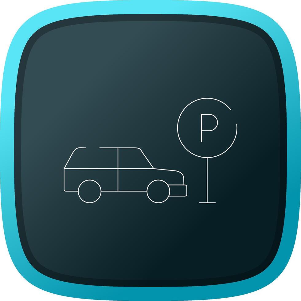 Taxi parking Créatif icône conception vecteur