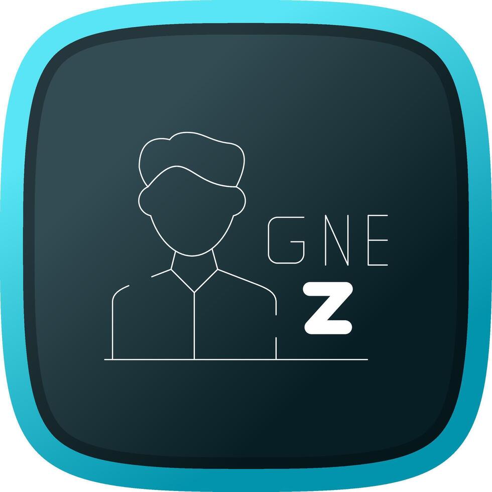 gen z Masculin Créatif icône conception vecteur