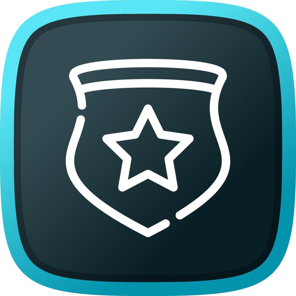 conception d'icône créative insigne de police vecteur