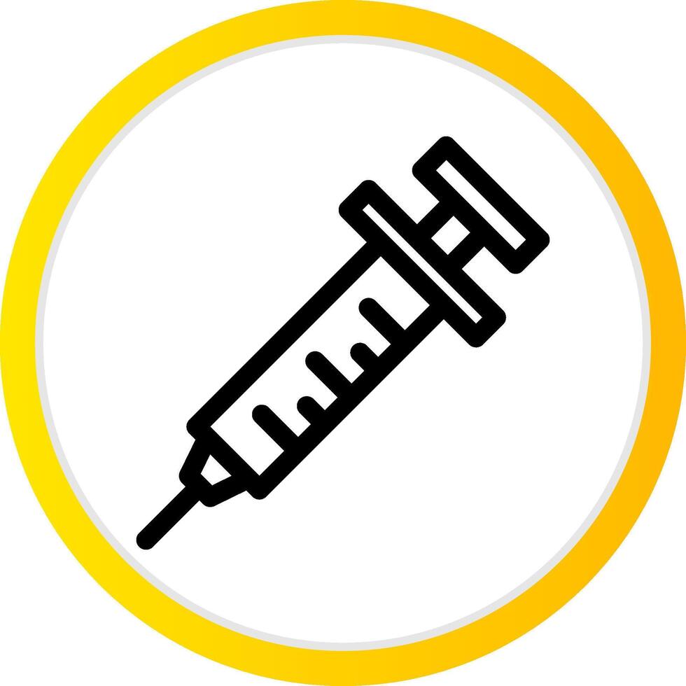 conception d'icône créative de seringue vecteur