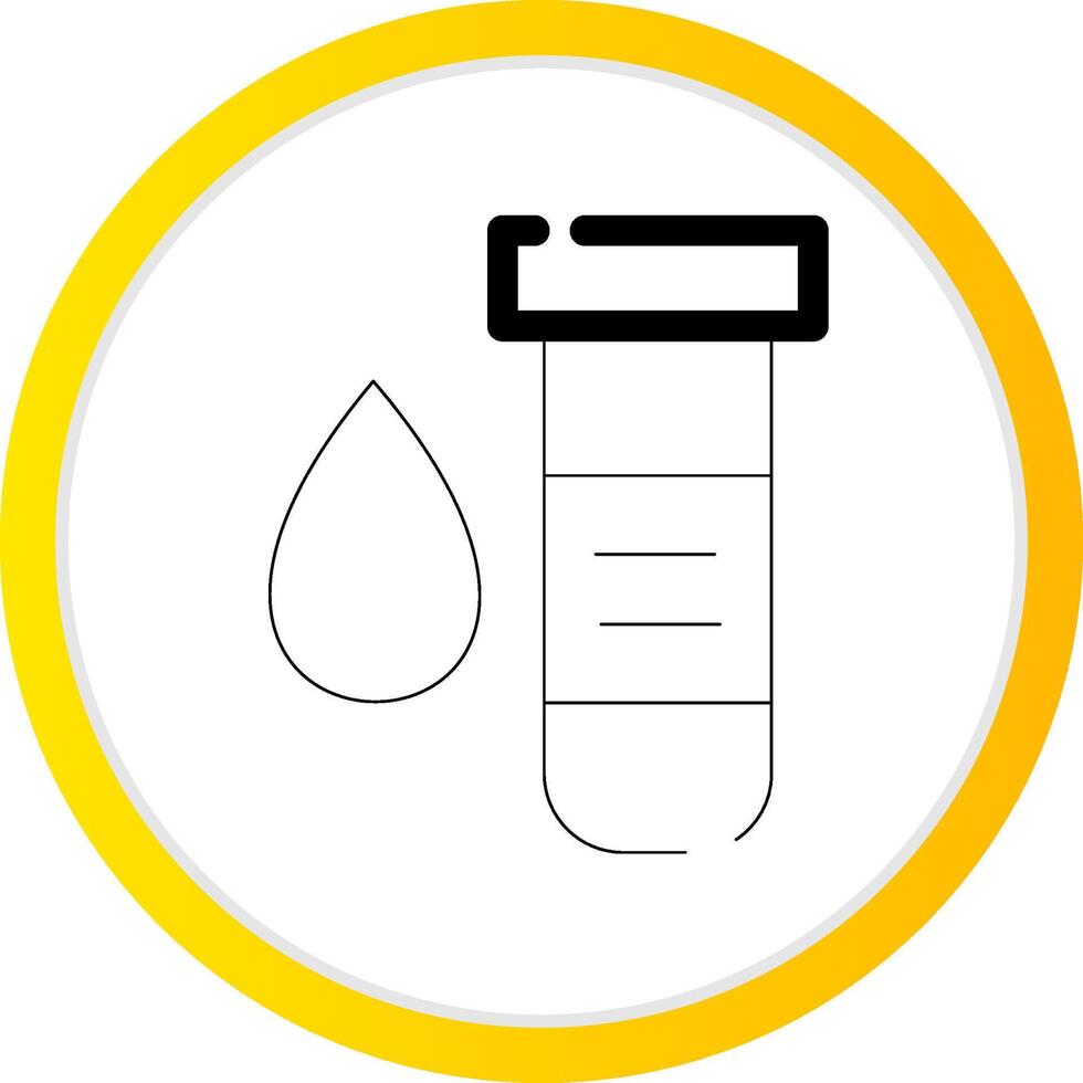 conception d'icône créative de test sanguin vecteur