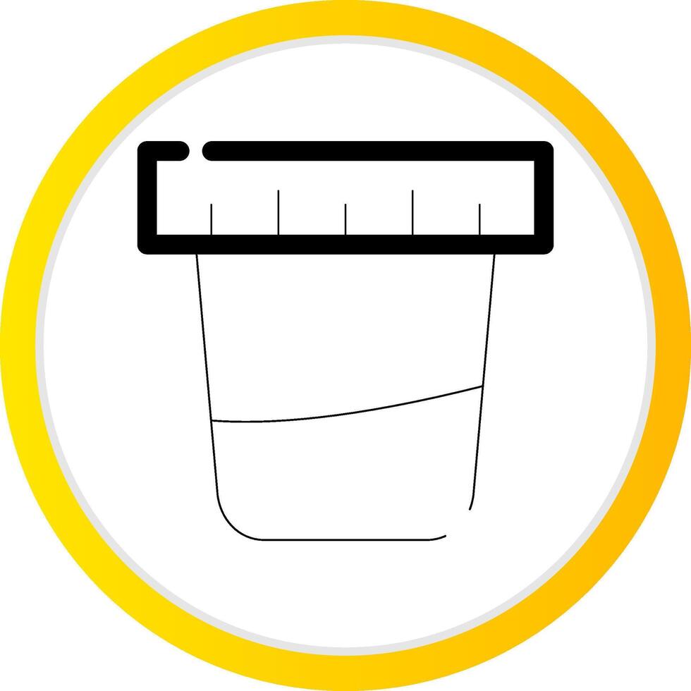 conception d'icône créative de test d'urine vecteur