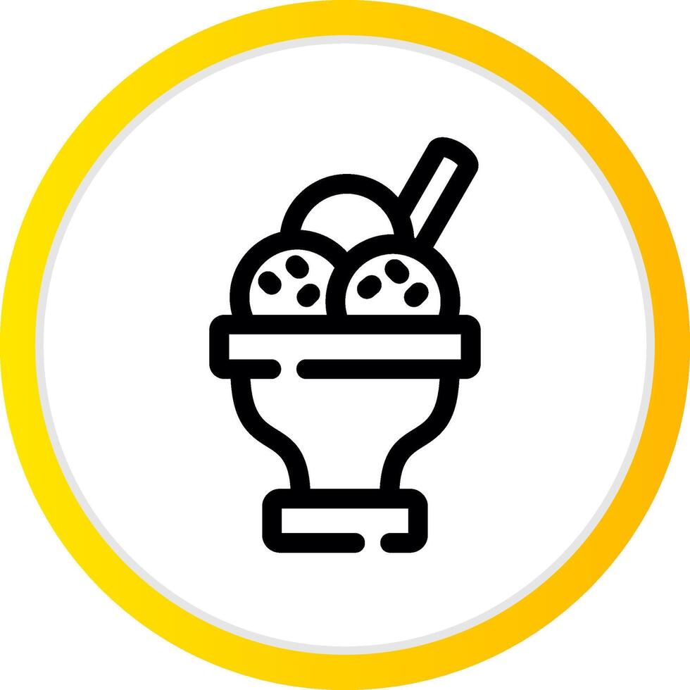 conception d'icône créative de dessert vecteur