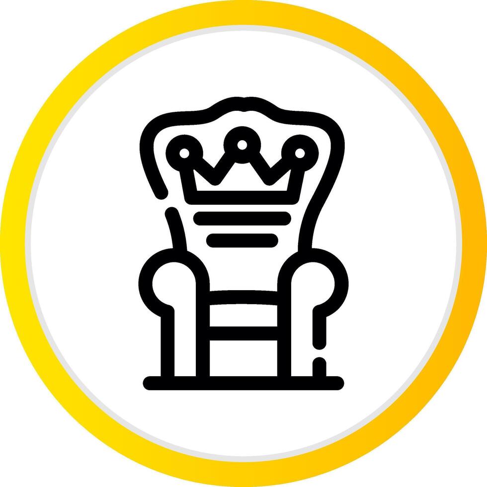 conception d'icône créative trône vecteur