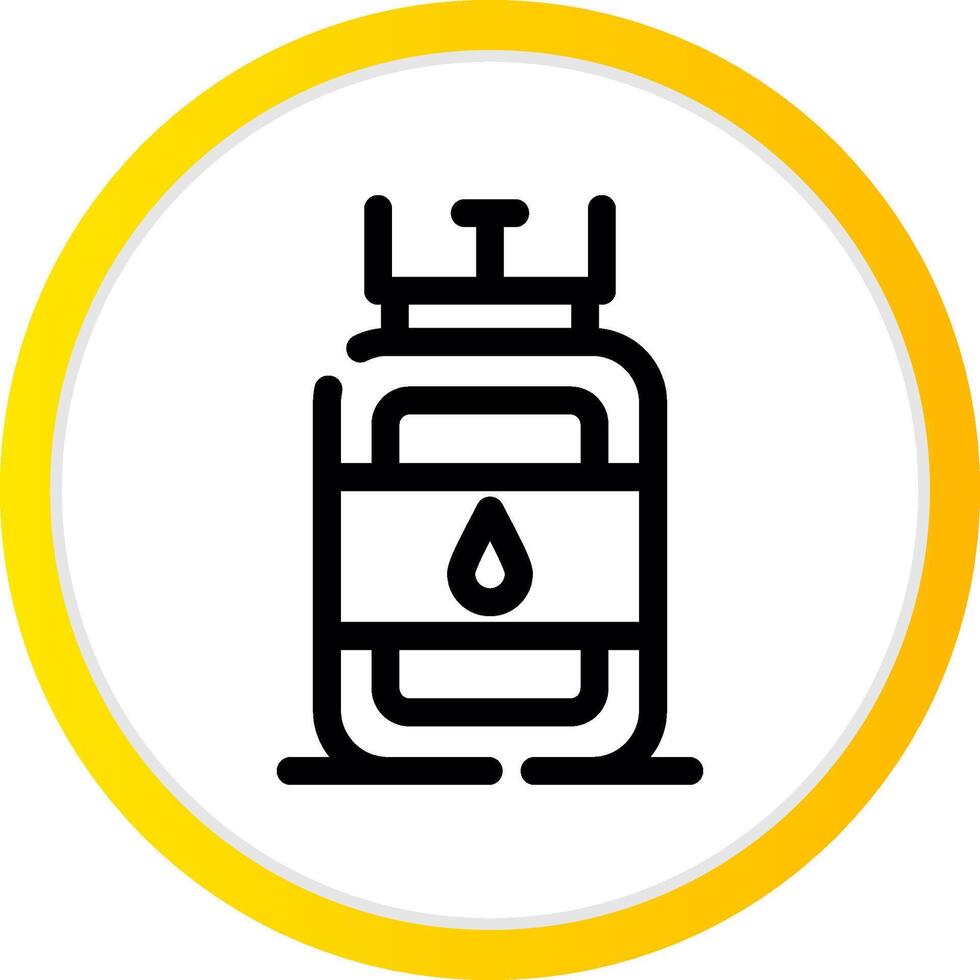 gaz cylindre Créatif icône conception vecteur