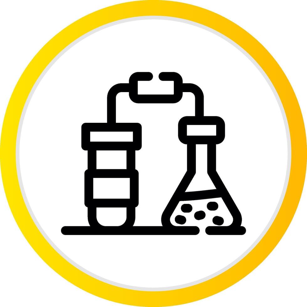 conception d'icône créative de chimie vecteur