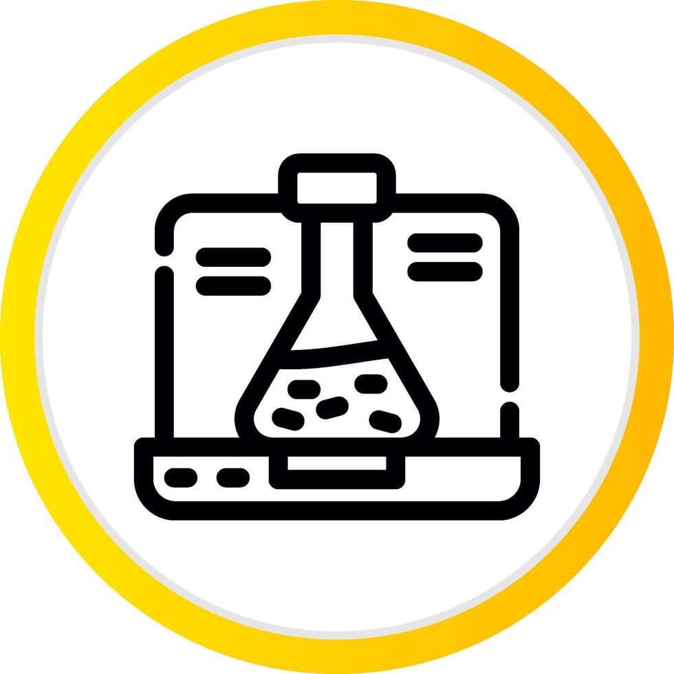 conception d'icône créative de chimie vecteur