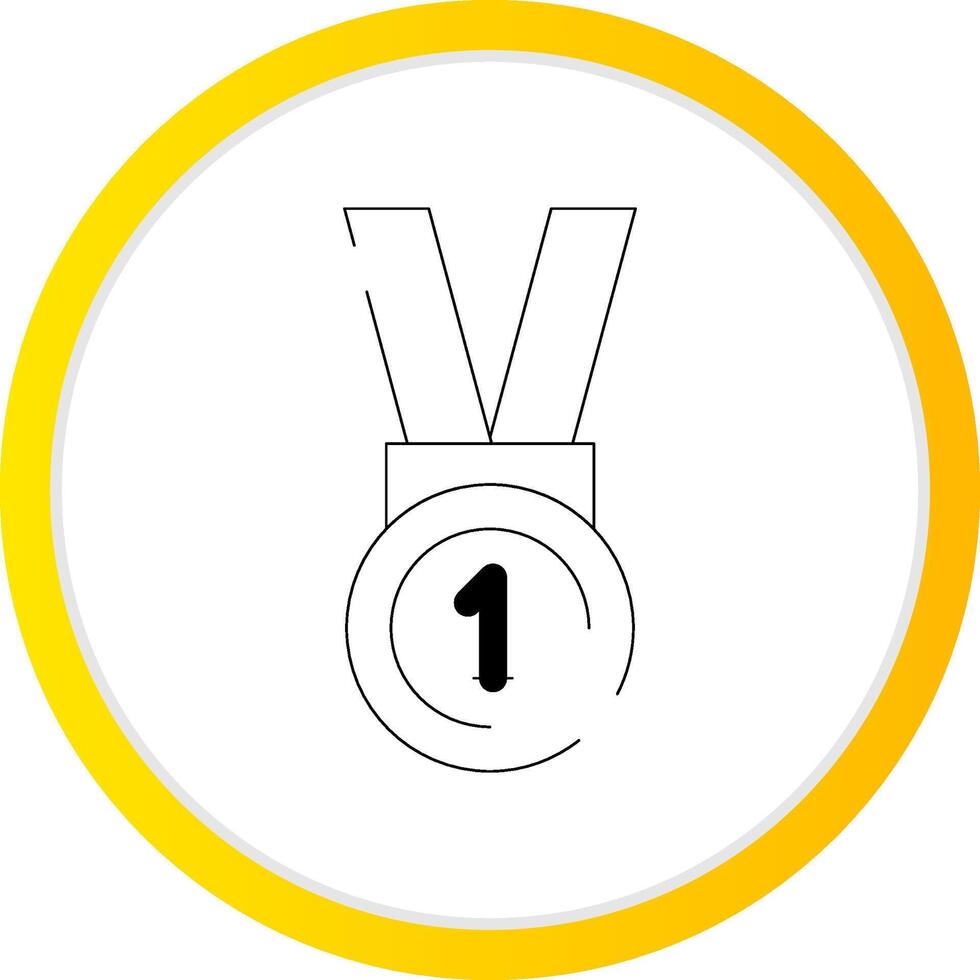 conception d'icône créative médaille vecteur