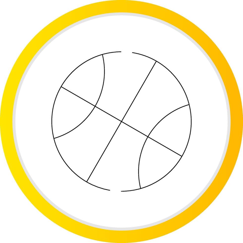 conception d'icône créative de basket-ball vecteur