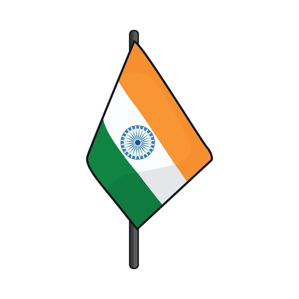 illustration de Indien drapeau vecteur