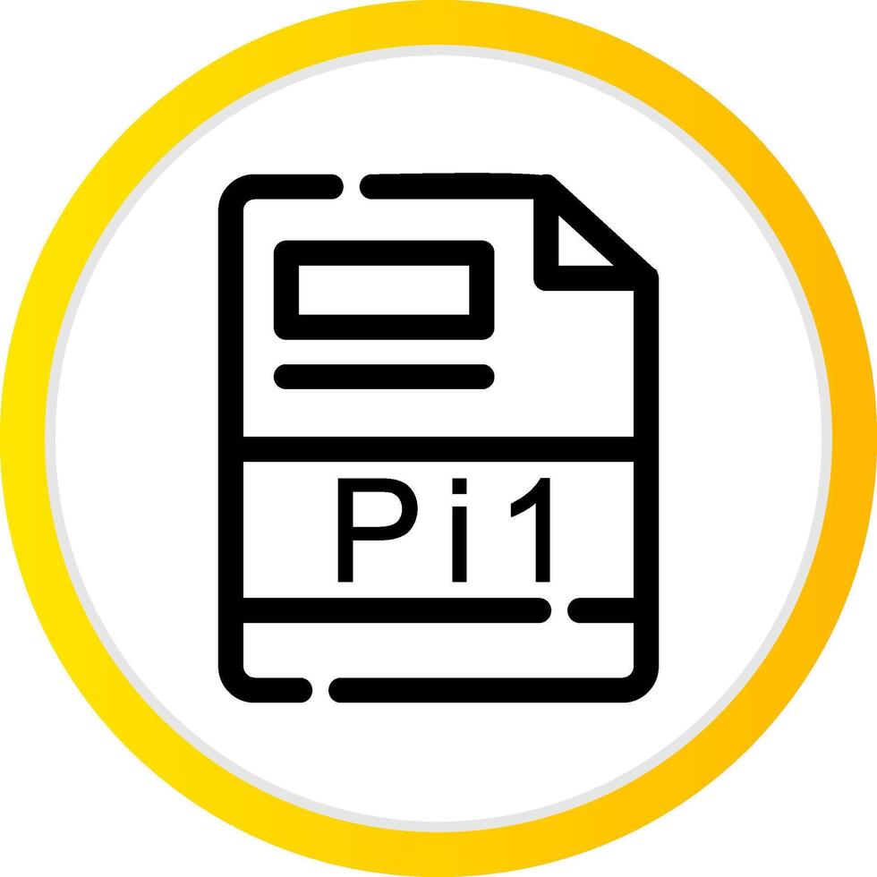 pi1 Créatif icône conception vecteur