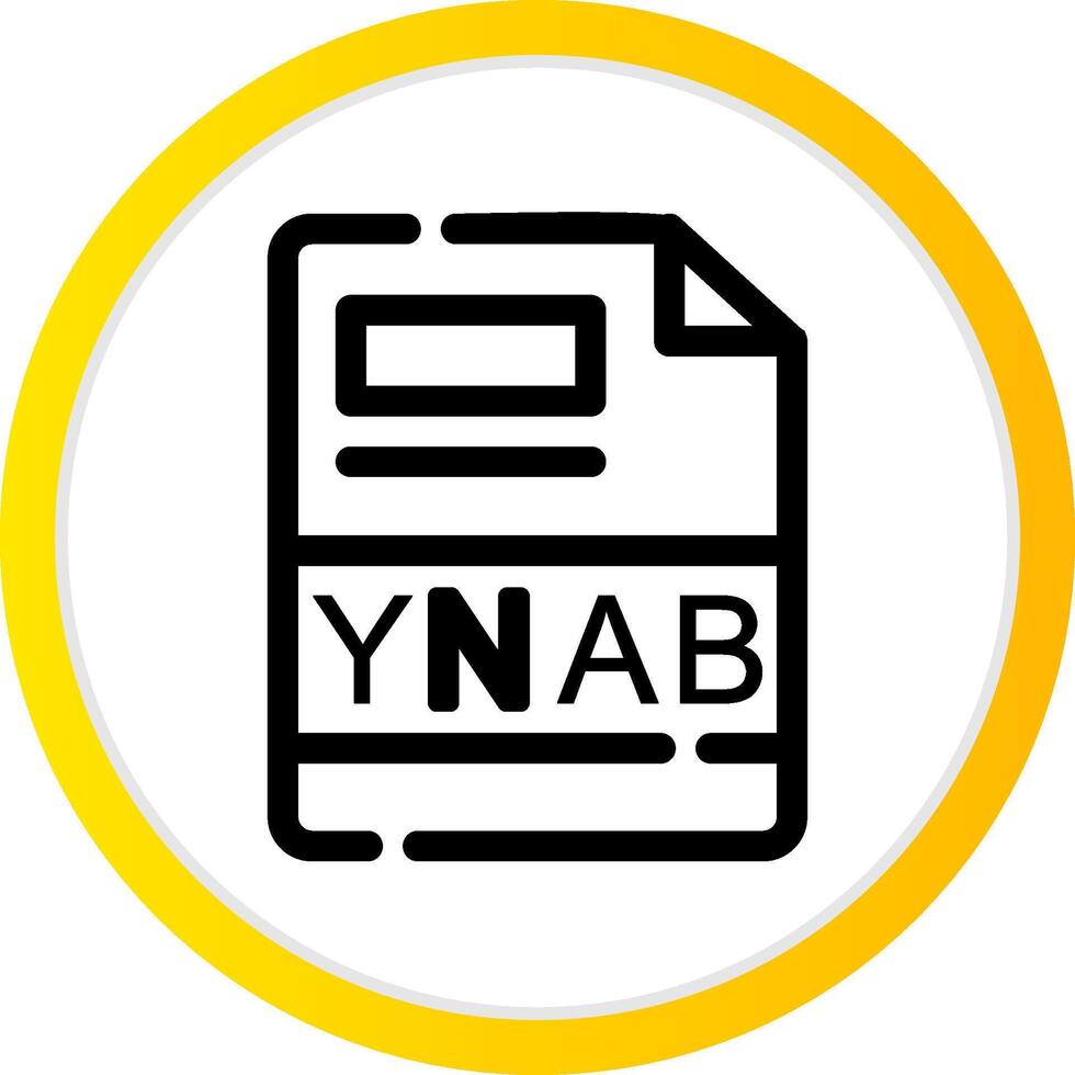 ynab Créatif icône conception vecteur