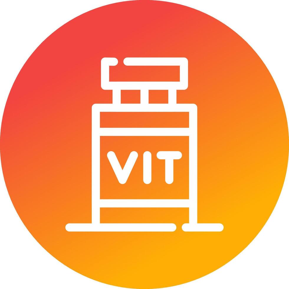 conception d'icônes créatives de vitamines vecteur