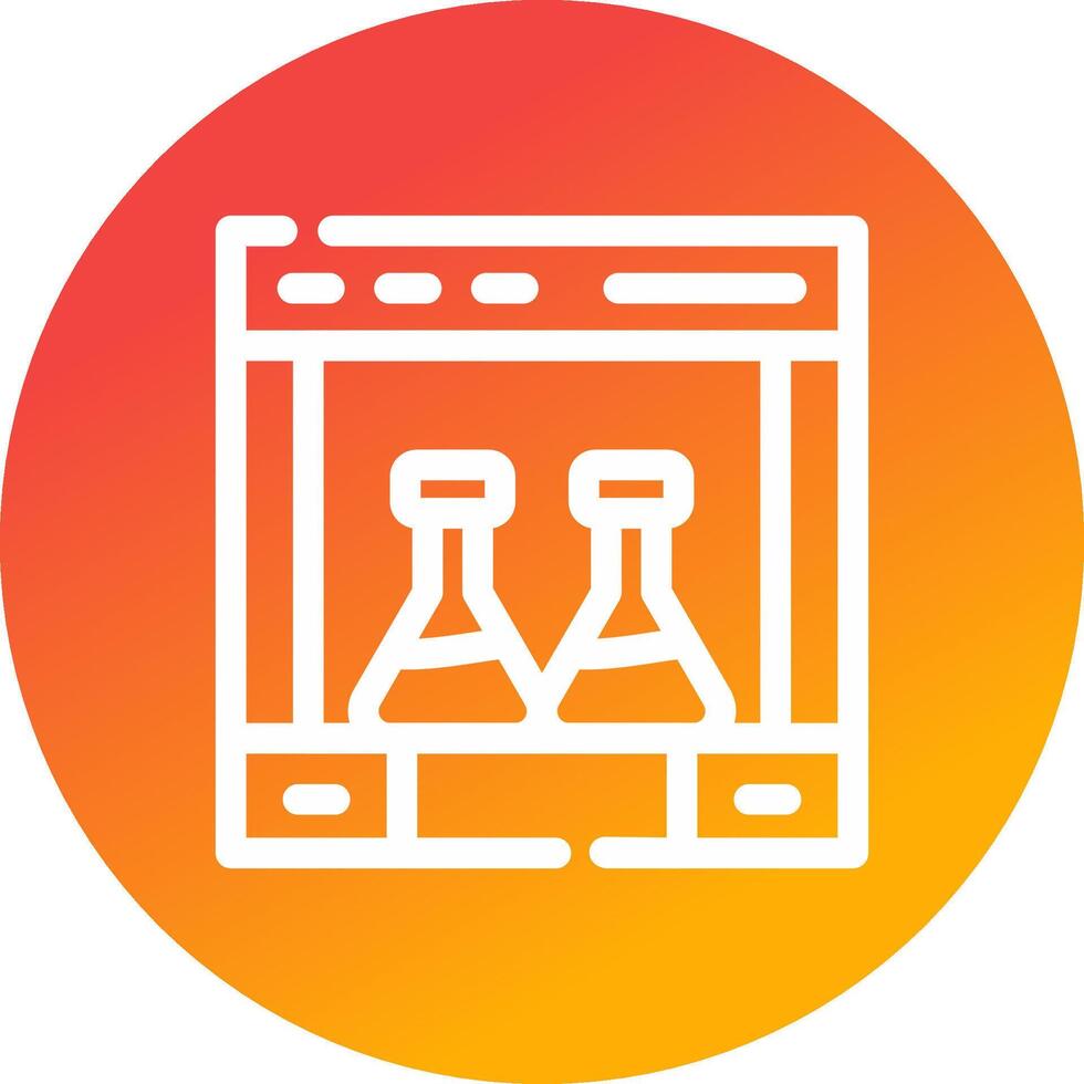 conception d'icône créative de chimie vecteur