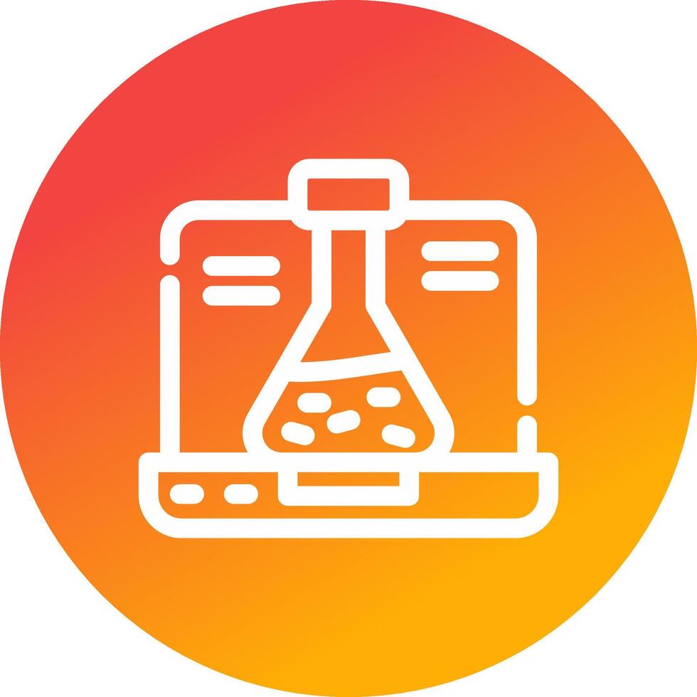 conception d'icône créative de chimie vecteur