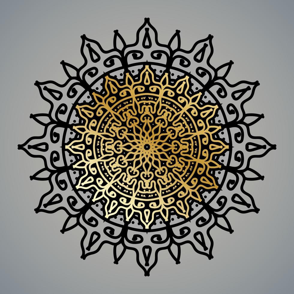 vecteur rond cercle abstrait. style mandala de luxe.