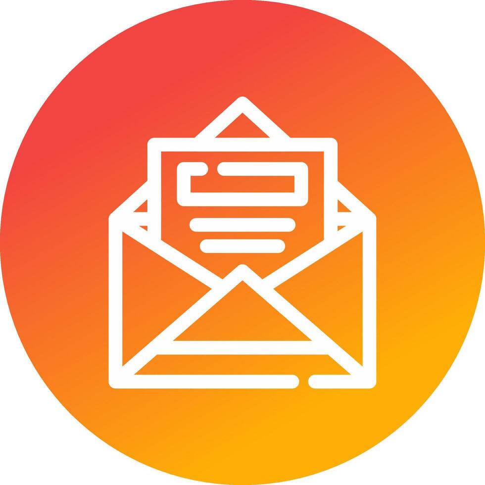 ouvert email Créatif icône conception vecteur