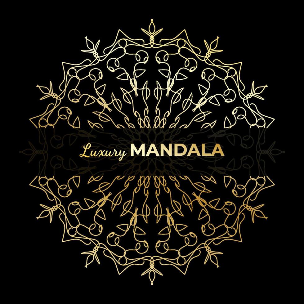 conception de mandala indien ornemental de luxe. vecteur