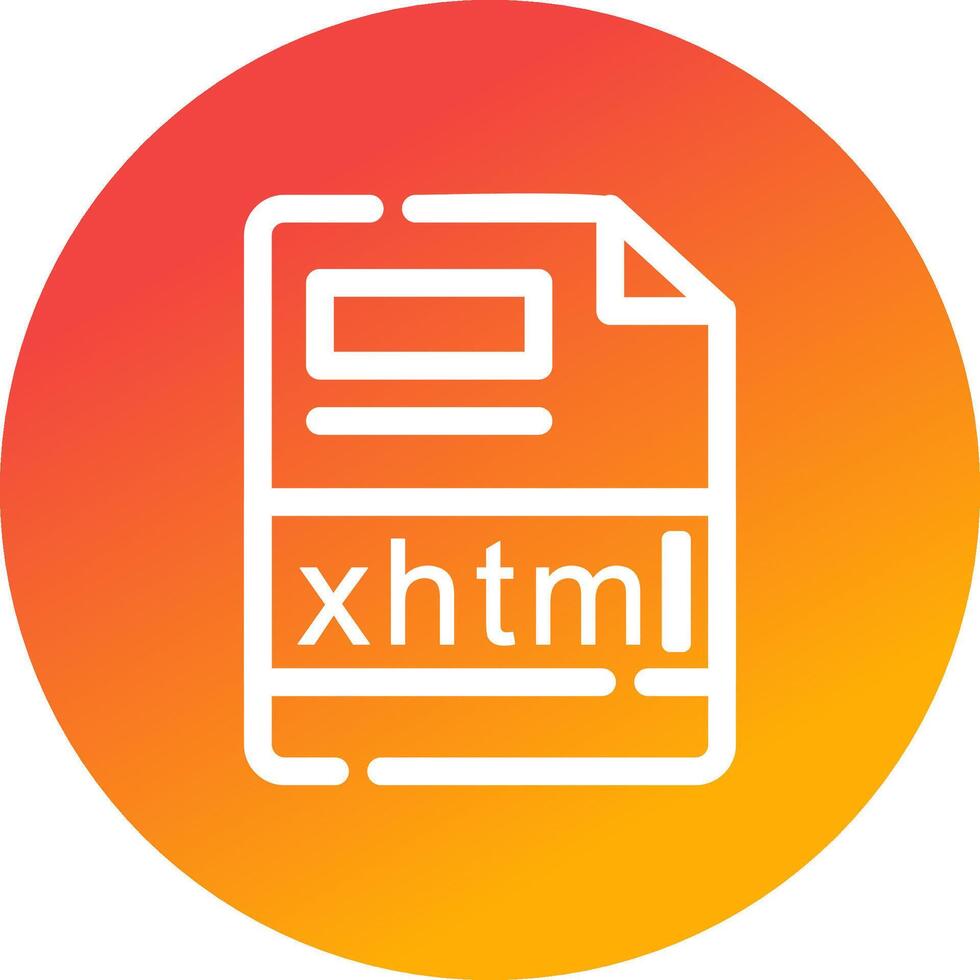 xhtml Créatif icône conception vecteur