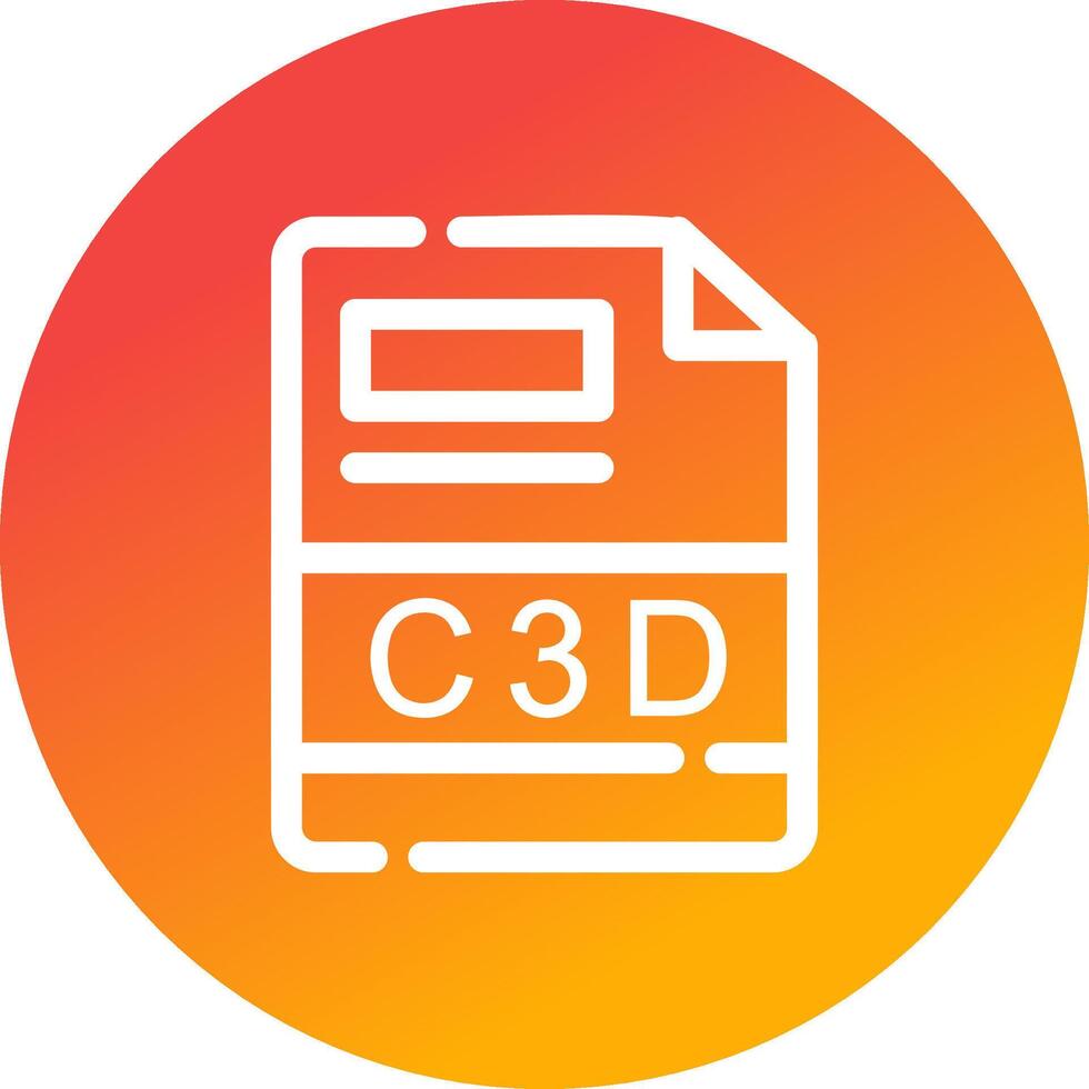 c3d Créatif icône conception vecteur