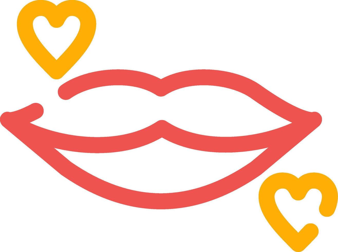 conception d'icône créative lèvres vecteur