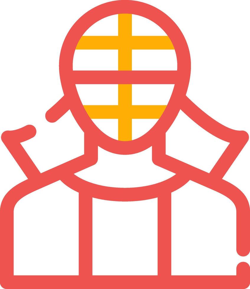 conception d'icône créative kendo vecteur