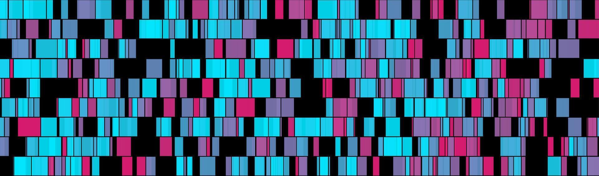coloré mosaïque géométrique rectangles abstrait Contexte vecteur