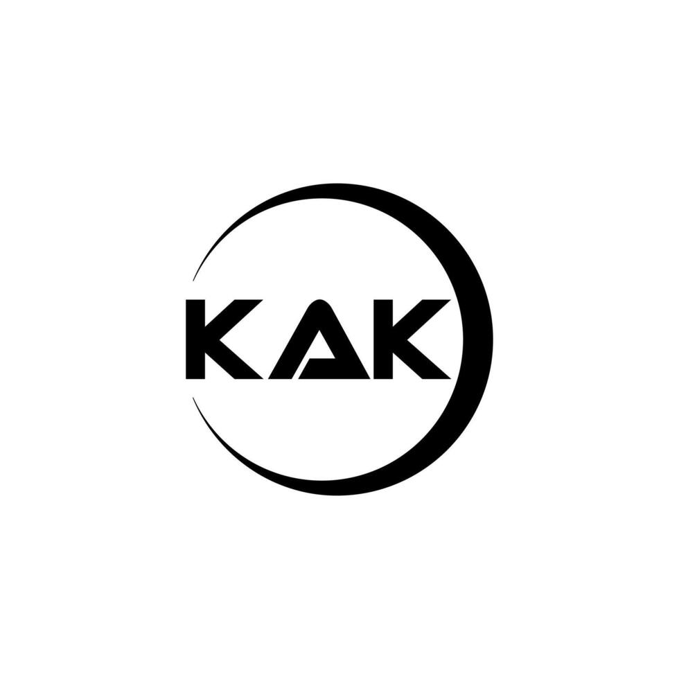 kak lettre logo conception, inspiration pour une unique identité. moderne élégance et Créatif conception. filigrane votre Succès avec le frappant cette logo. vecteur