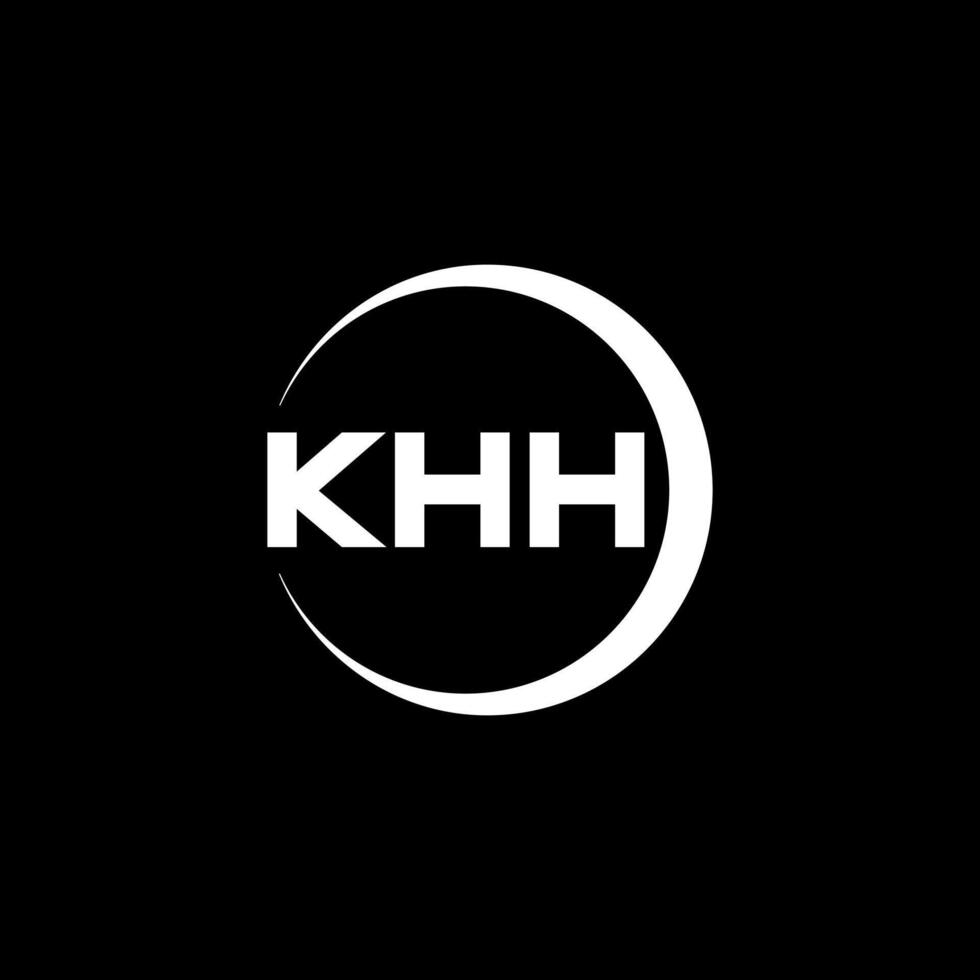 khh lettre logo conception, inspiration pour une unique identité. moderne élégance et Créatif conception. filigrane votre Succès avec le frappant cette logo. vecteur