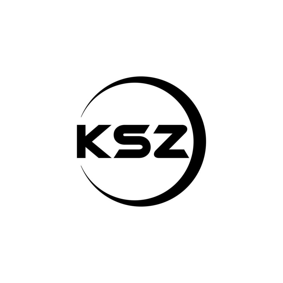 ksz lettre logo conception, inspiration pour une unique identité. moderne élégance et Créatif conception. filigrane votre Succès avec le frappant cette logo. vecteur