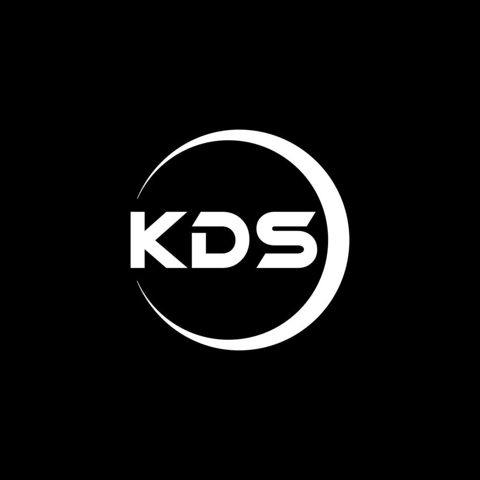 kds lettre logo conception, inspiration pour une unique identité. moderne élégance et Créatif conception. filigrane votre Succès avec le frappant cette logo. vecteur