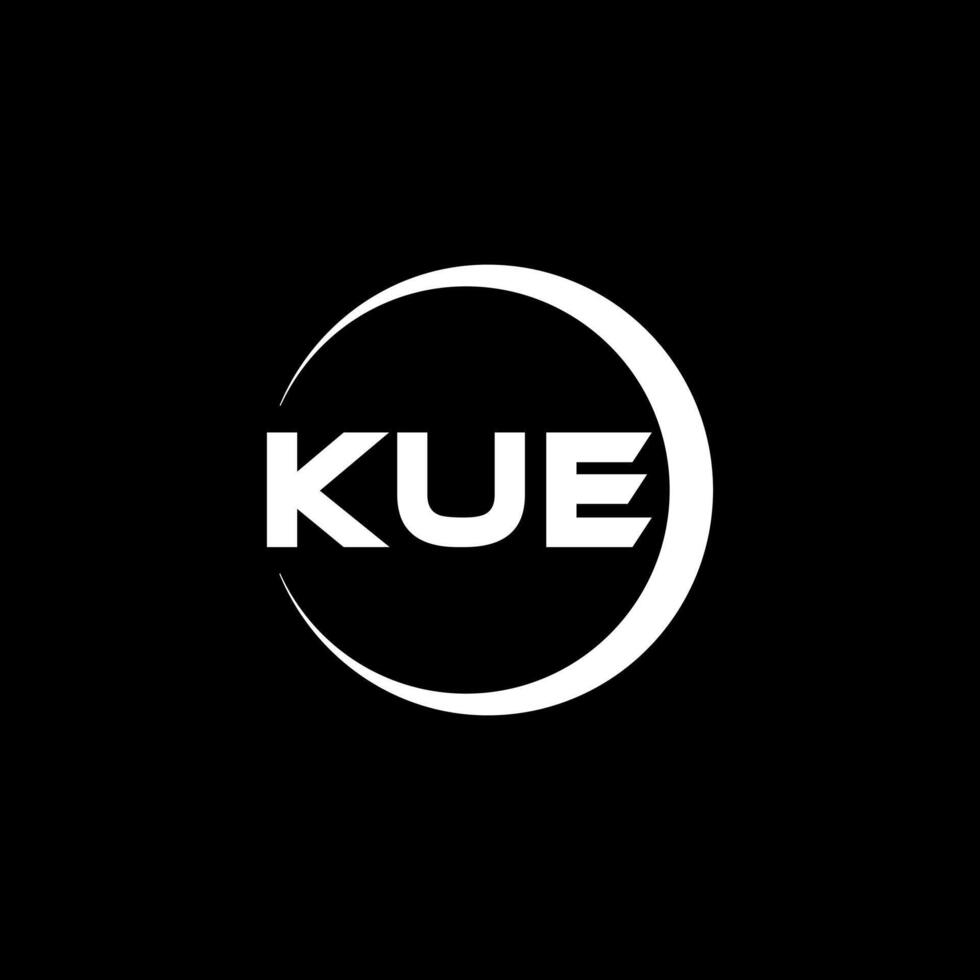 kue lettre logo conception, inspiration pour une unique identité. moderne élégance et Créatif conception. filigrane votre Succès avec le frappant cette logo. vecteur