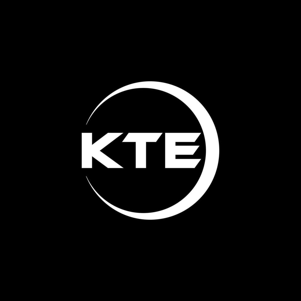 kte lettre logo conception, inspiration pour une unique identité. moderne élégance et Créatif conception. filigrane votre Succès avec le frappant cette logo. vecteur