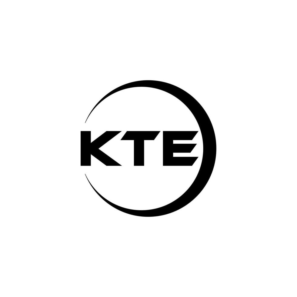kte lettre logo conception, inspiration pour une unique identité. moderne élégance et Créatif conception. filigrane votre Succès avec le frappant cette logo. vecteur