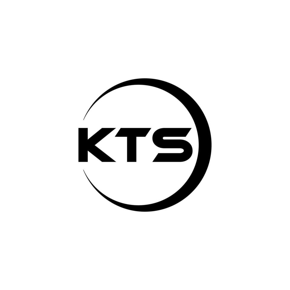 kts lettre logo conception, inspiration pour une unique identité. moderne élégance et Créatif conception. filigrane votre Succès avec le frappant cette logo. vecteur