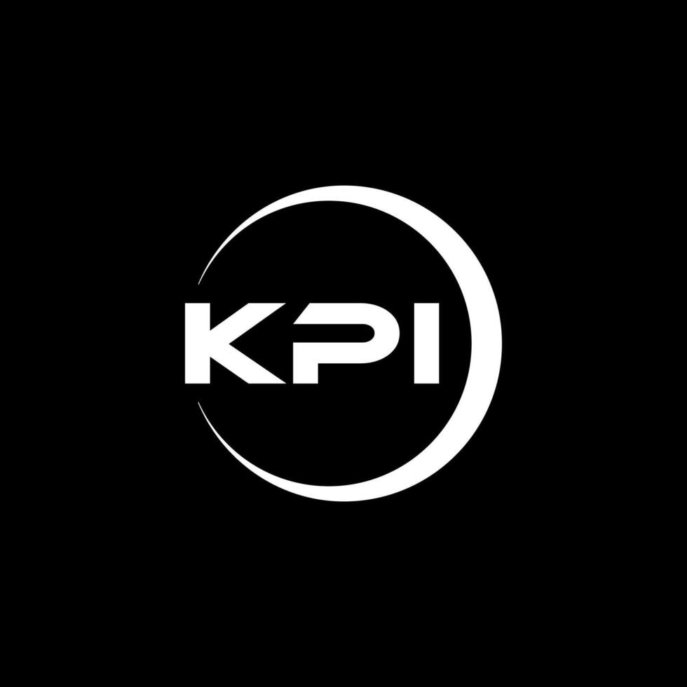 kpi lettre logo conception, inspiration pour une unique identité. moderne élégance et Créatif conception. filigrane votre Succès avec le frappant cette logo. vecteur