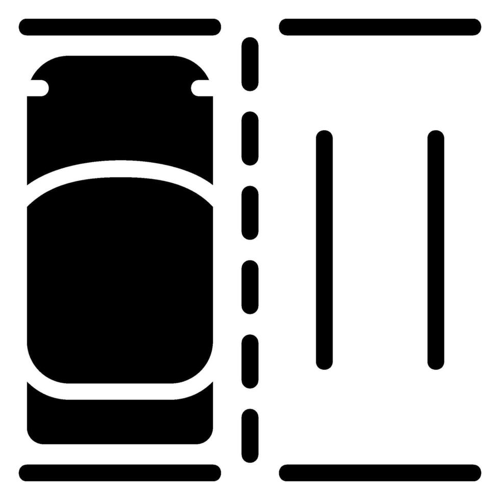 icône de glyphe de stationnement vecteur
