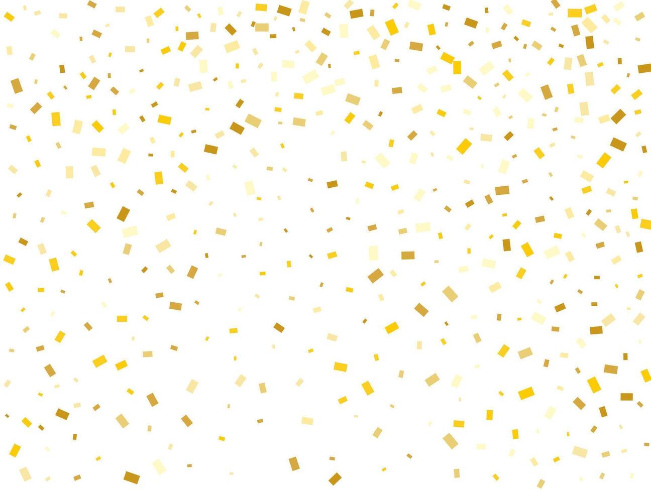 la magie lumière d'or rectangles. confettis fête, chute d'or abstrait décoration pour nuit faire la fête. vecteur illustration