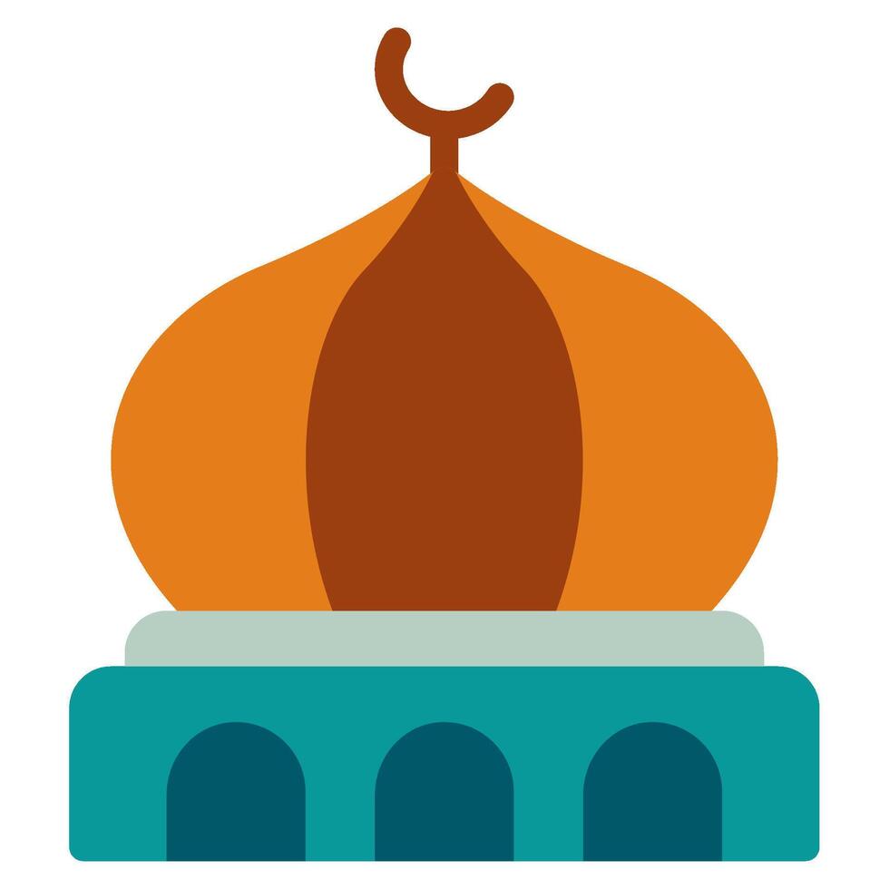 mosquée dôme icône Ramadan, pour infographie, la toile, application, etc vecteur