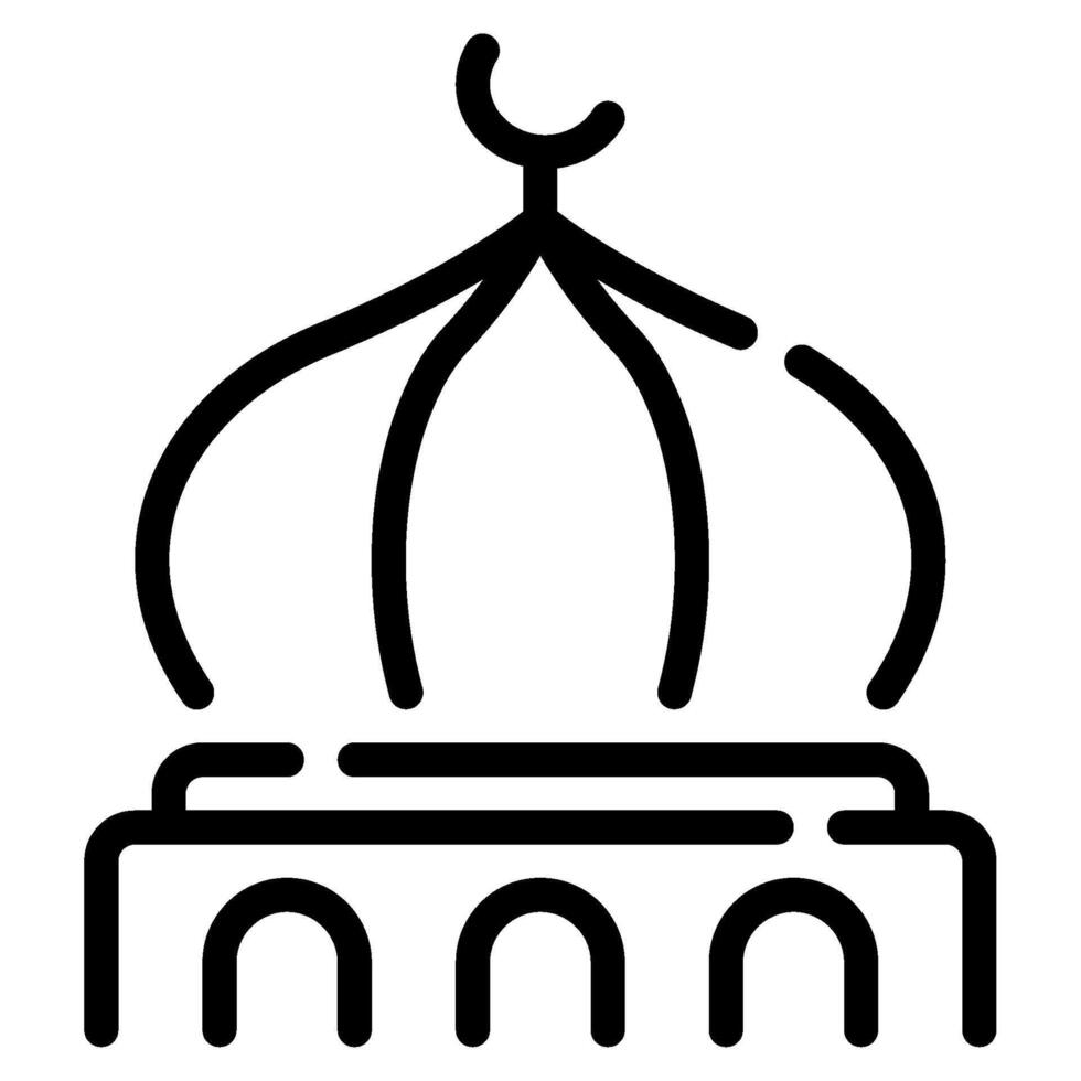 mosquée dôme icône Ramadan, pour infographie, la toile, application, etc vecteur