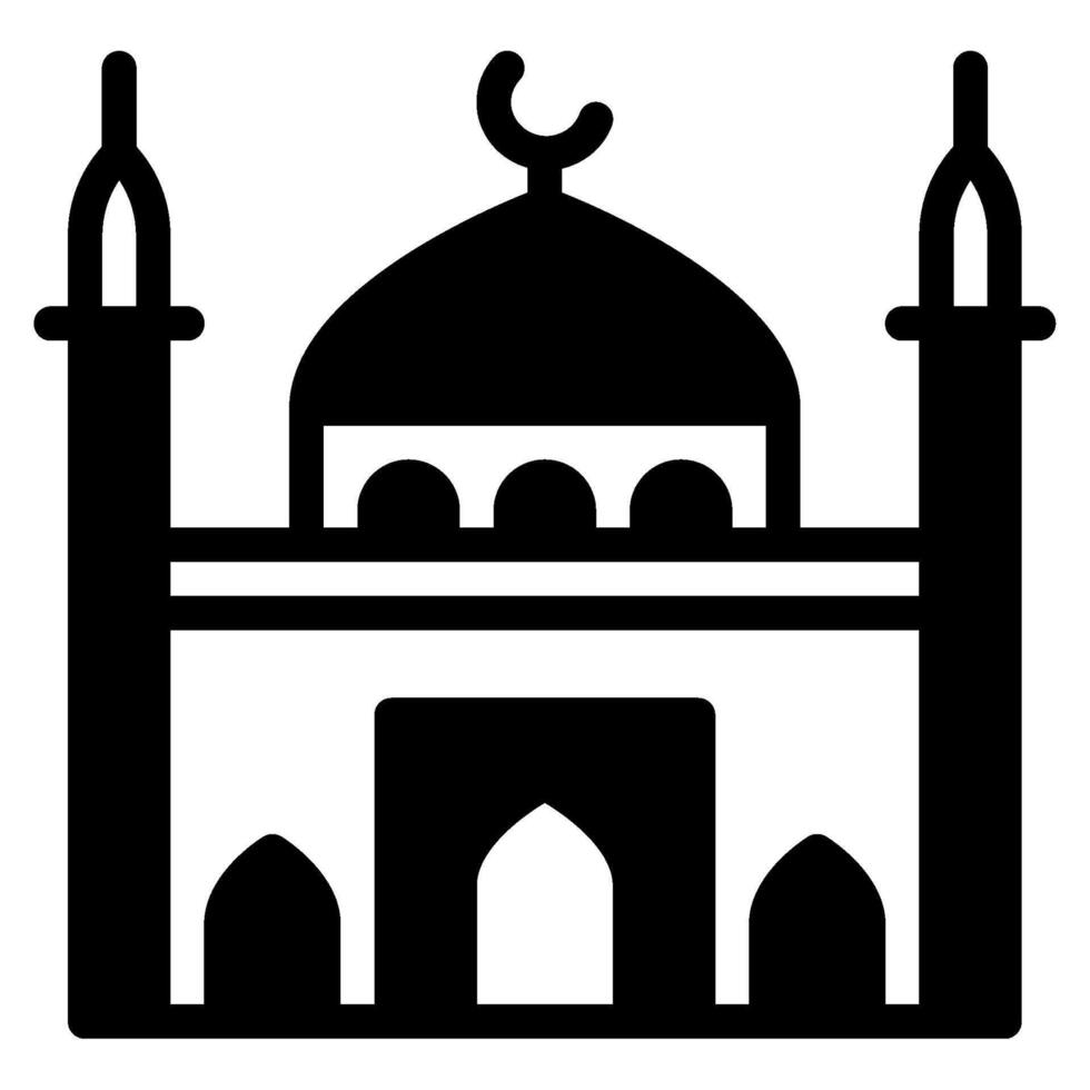 mosquée icône Ramadan, pour infographie, la toile, application, etc vecteur