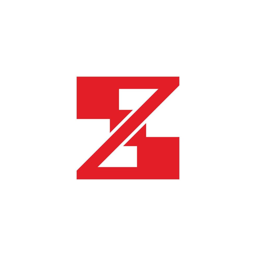 lettre z des boites géométrique logo vecteur