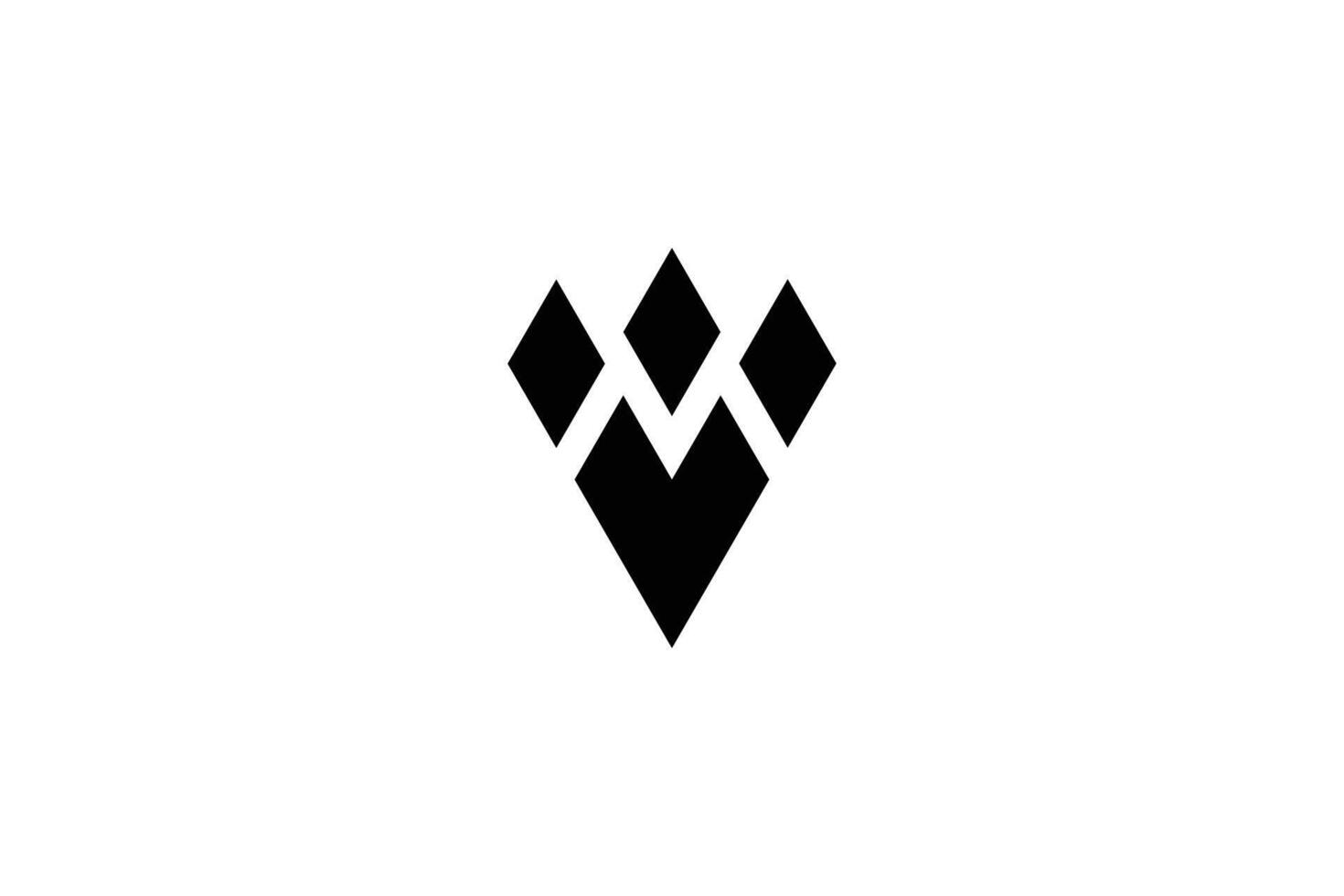 lettre v m logo conception modèle vecteur