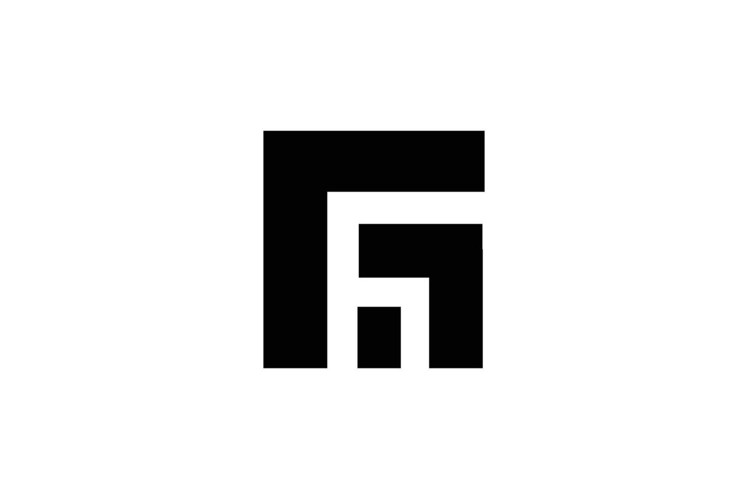 lettre fh logo conception modèle vecteur