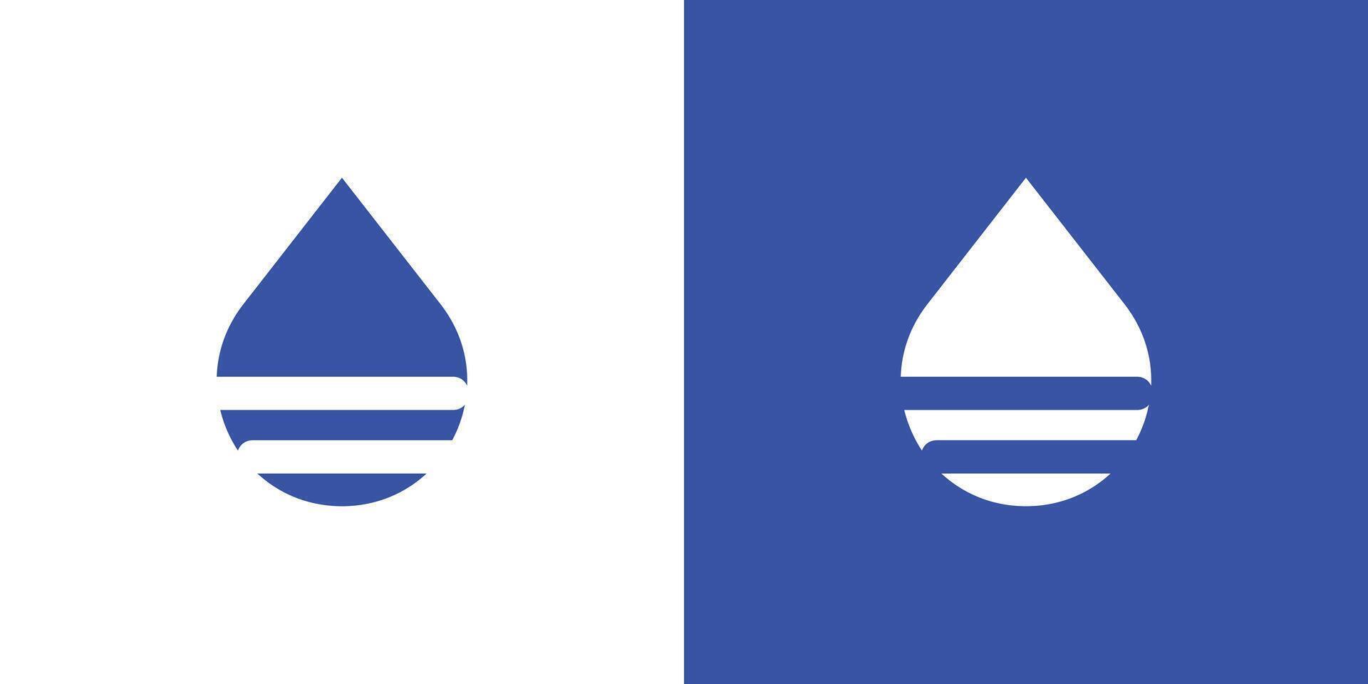 modèle de conception de logo de goutte d'eau vecteur