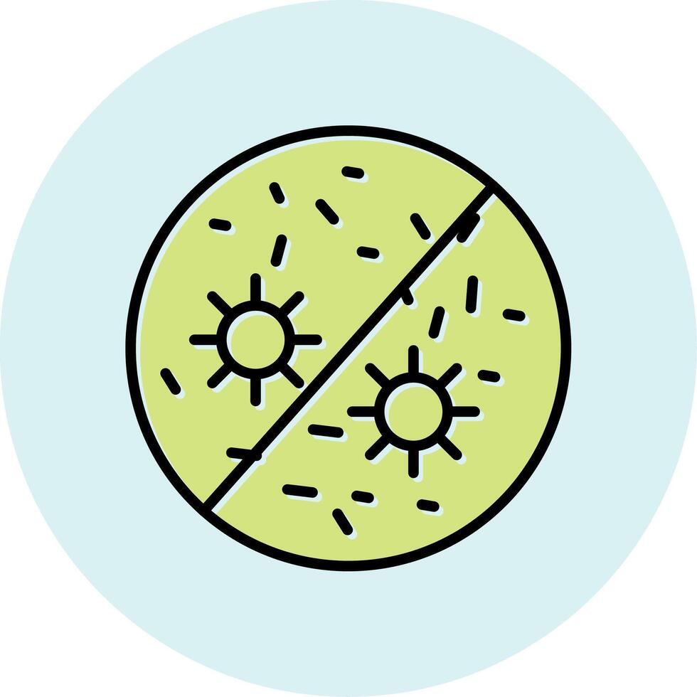 antibactérien vecteur icône