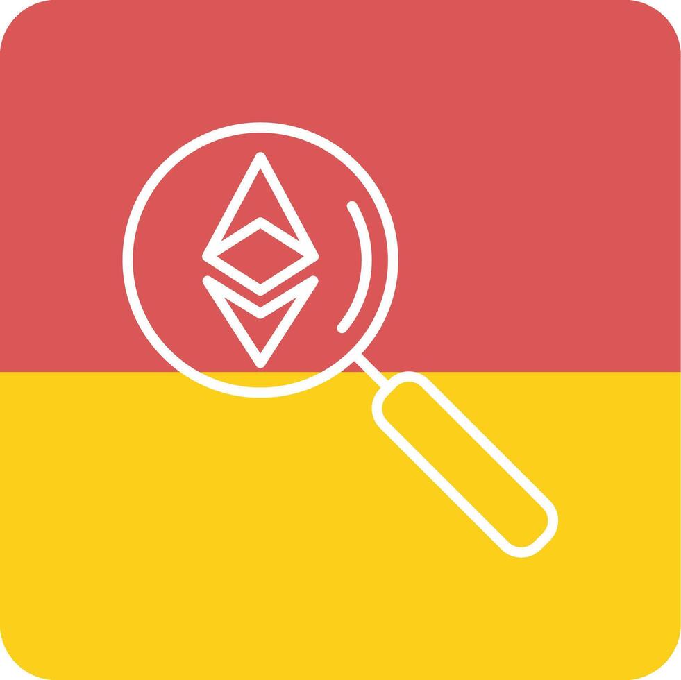 ethereum chercher vecteur icône