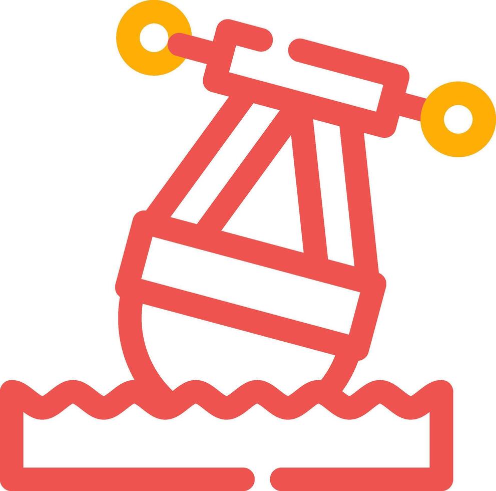 conception d'icône créative bouée vecteur